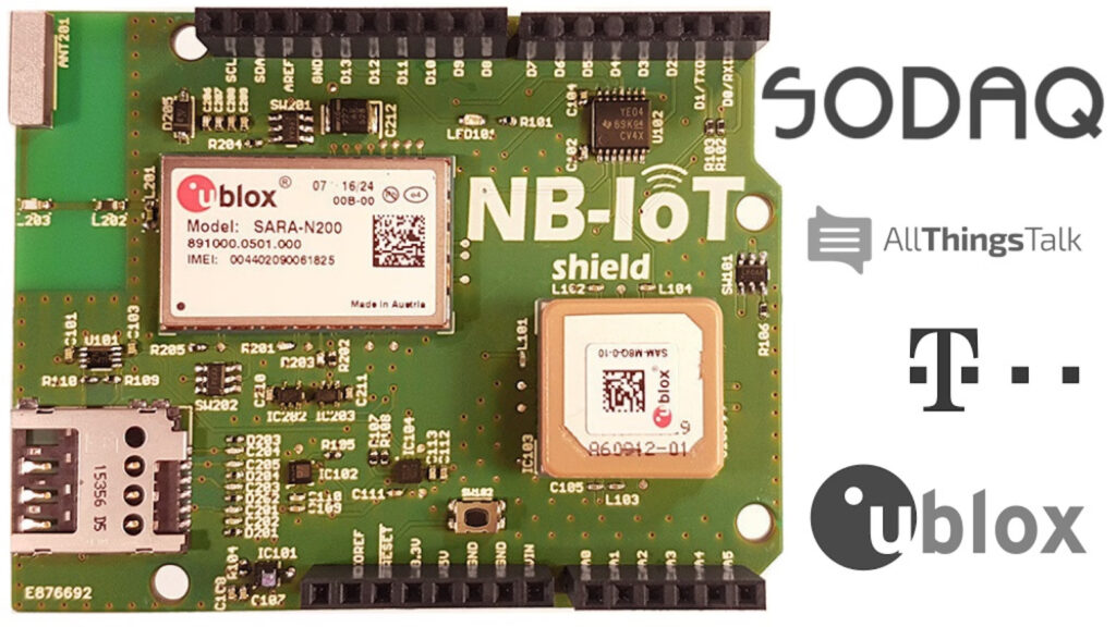 First NB-IoT shield for Arduine from SODAQ